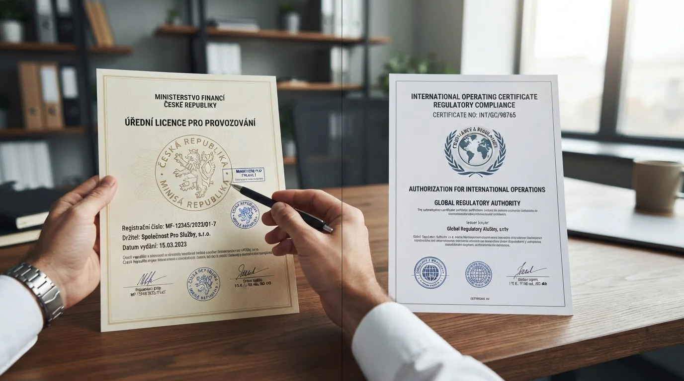 Česká licence MFČR versus zahraniční operátoři: srovnání výhod a rizik