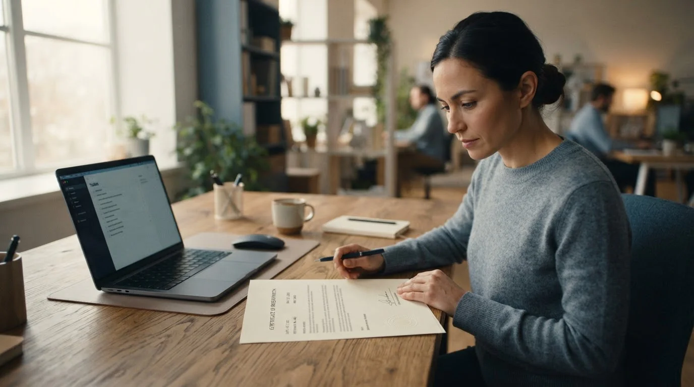 Ověření licence online kasina v úředním seznamu na obrazovce notebooku