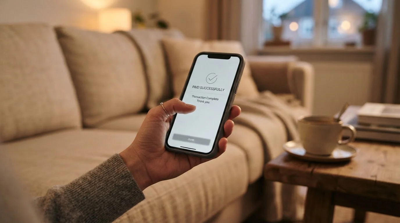 Vklad do online kasina přes mobilní telefon v ruce hráče