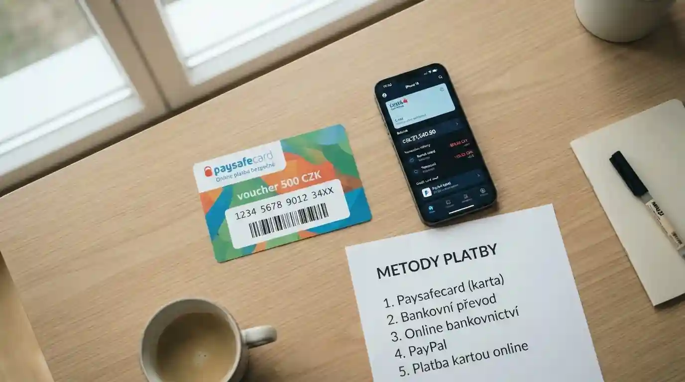 Platební metody pro nízké vklady v českých casinech — Paysafecard, GoPay, karty