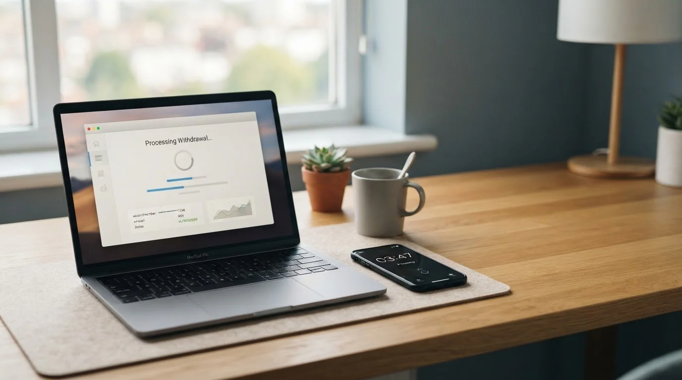 České online kasino s rychlými výběry na moderním notebooku