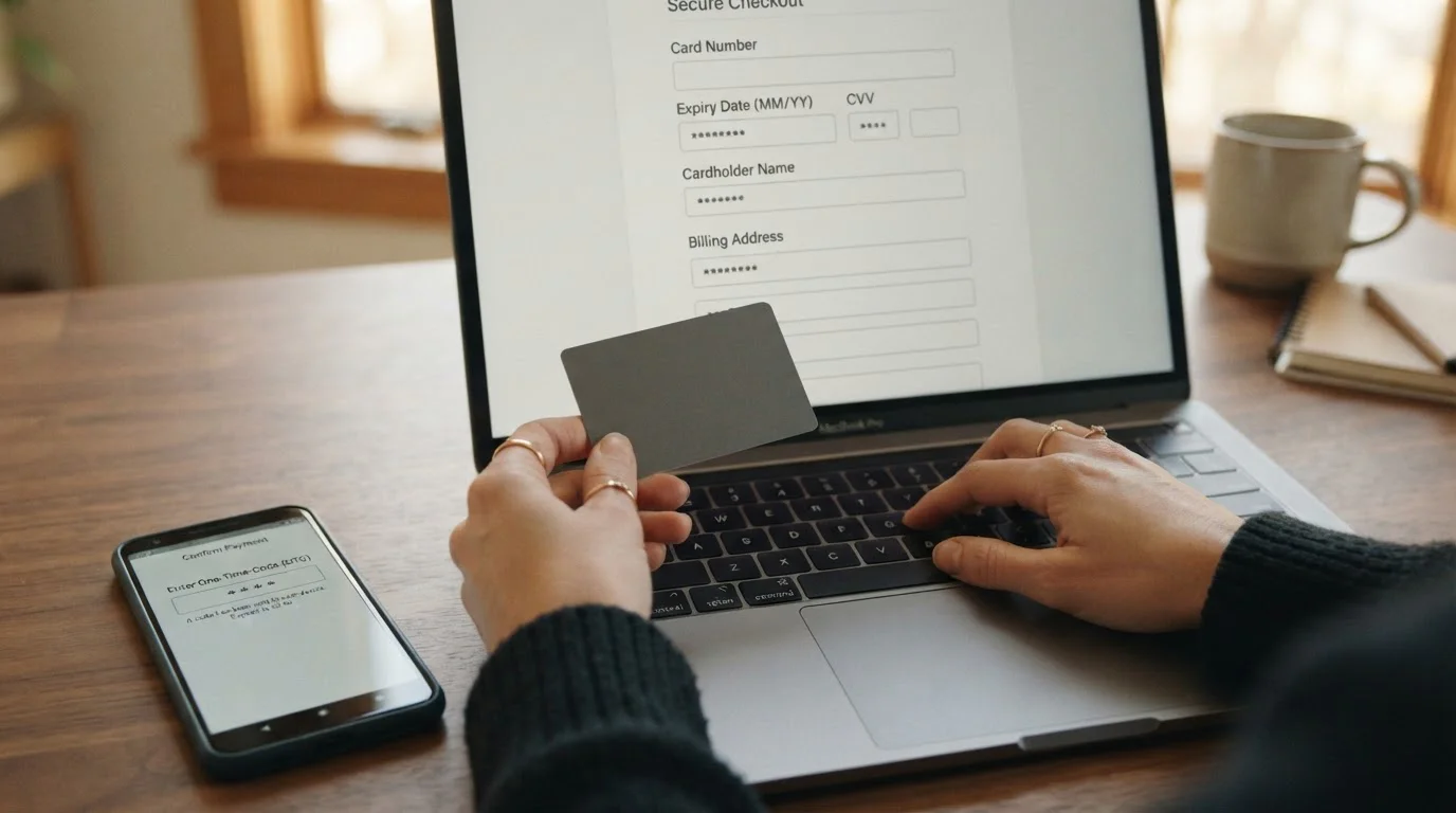 Zadání údajů platební karty Visa v pokladně online kasina