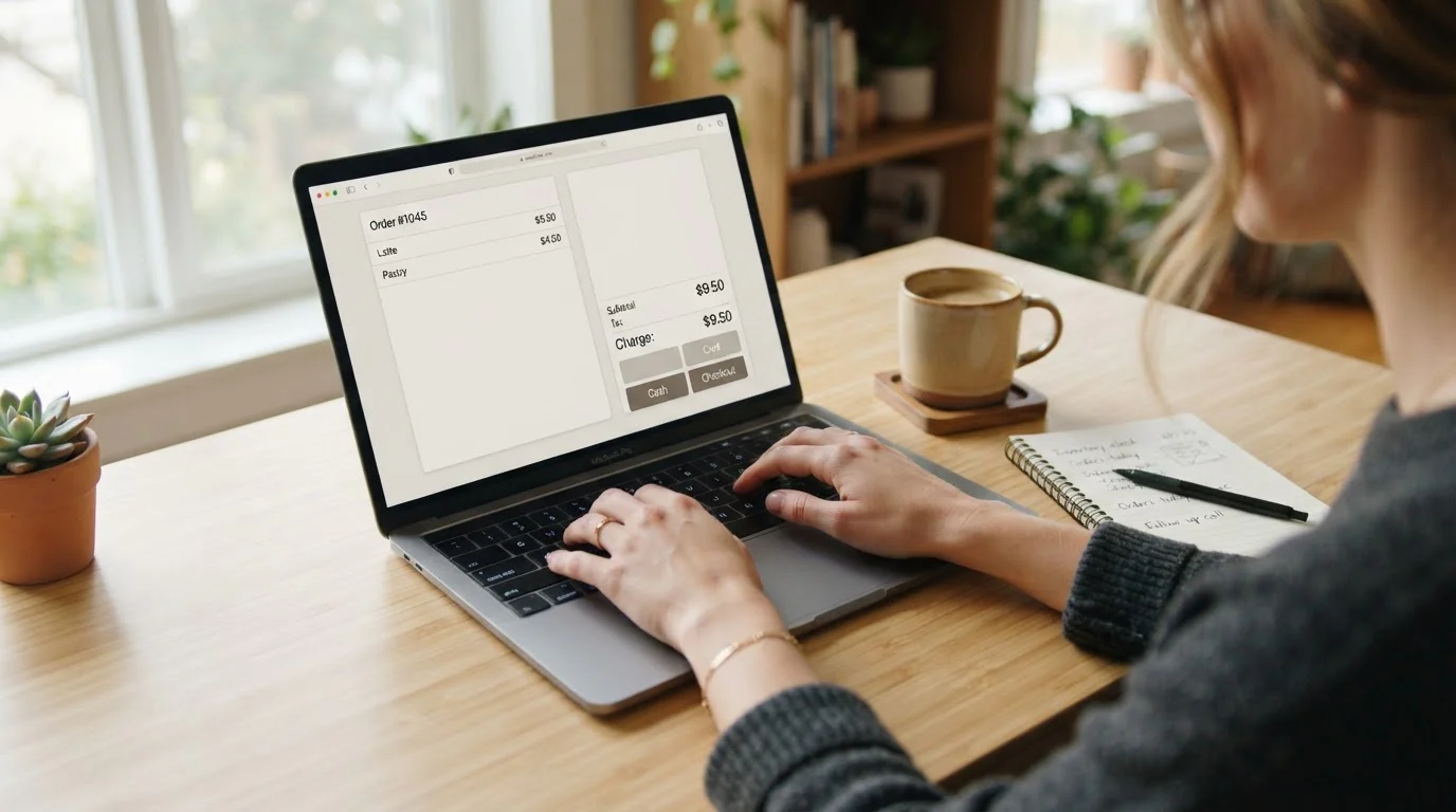 Hráč zadává vklad přes PayPal do online kasina na notebooku